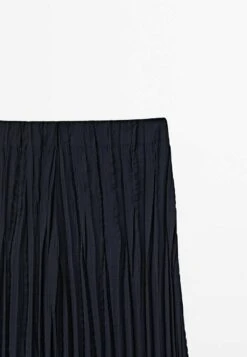 Massimo Dutti Midi- A-Line Skirt - Dark Blue -Massimo Dutti Shop f0b25cde8ae14a0b8047dd6d6059472e
