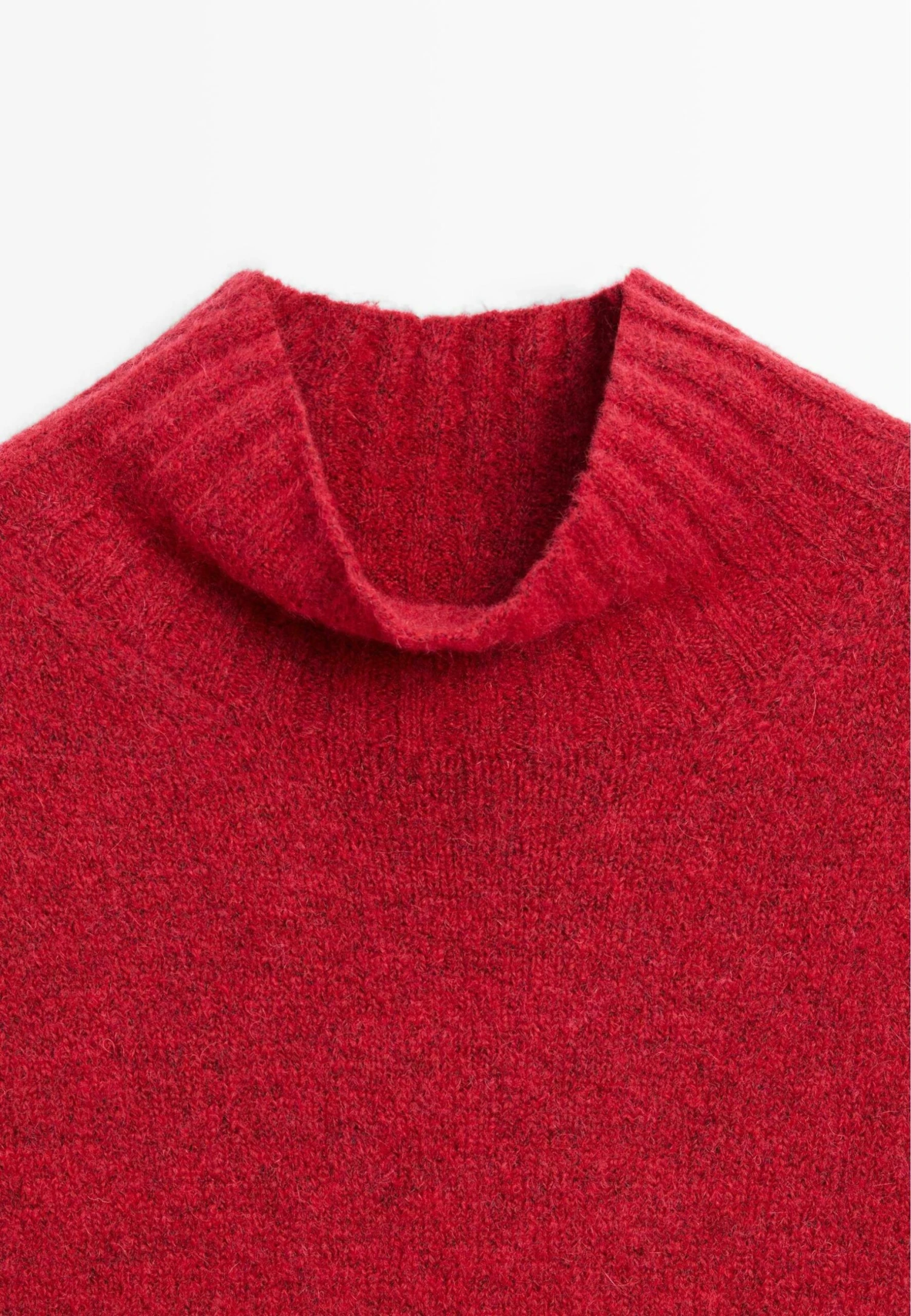 Massimo Dutti SLEEVELESS HIGH NECK SWEATER - Jumper - Red 6 Massimo Dutti SLEEVELESS HIGH NECK SWEATER - Jumper - Red - Image 4