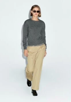 Massimo Dutti CREW NECK SWEATER - Jumper - Grey -Massimo Dutti Shop f0d0383d427d4d8d92002576f8038e56