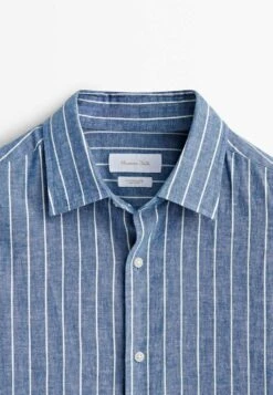 Massimo Dutti Soft Wash Striped - Shirt - Blue -Massimo Dutti Shop f0eb04916b074795b23a4debfb63b801