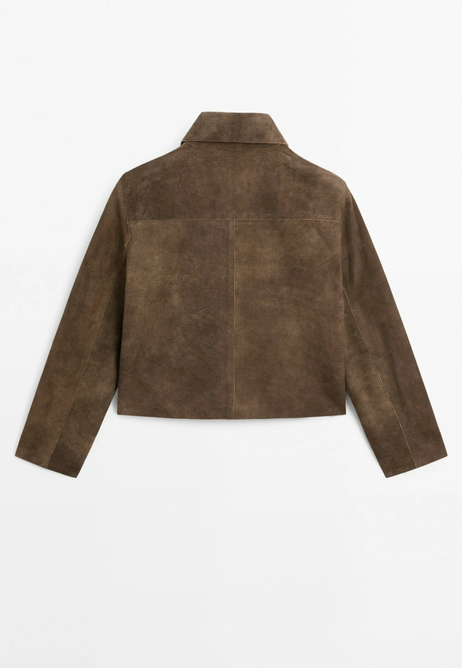 Massimo Dutti SHORT WITH POCKET DETAILS - Leather Jacket - Brown 9 Massimo Dutti SHORT WITH POCKET DETAILS - Leather Jacket - Brown - Image 7