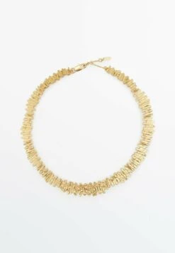 Massimo Dutti Rough-Textured - Necklace - Gold Coloured 11 Massimo Dutti Rough-Textured - Necklace - Gold Coloured -Massimo Dutti Shop f12f8a1cf2cd4b798e340b84bc273101