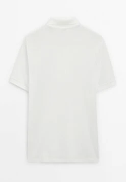 Massimo Dutti MICRO TEXTURED PIQUÉ POLO NECK - Polo Shirt - White -Massimo Dutti Shop f1ade38c2e0040b59b76e3ca66910d0e