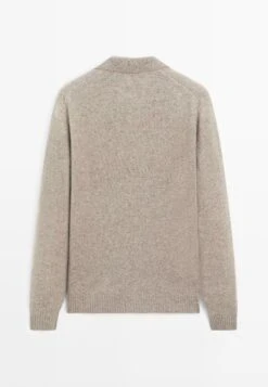 Massimo Dutti V-NECK - Long Sleeved Top - Grey -Massimo Dutti Shop f1b1bd50c8964f06b332e45e0b1c629a 1