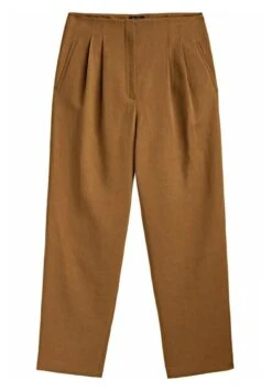 Massimo Dutti Straight With Double Dart Detail - Trousers - Camel -Massimo Dutti Shop f1cac2234869430d9799684ac6248315