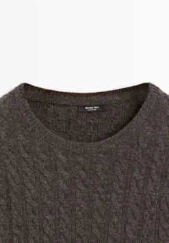 Massimo Dutti CABLE WITH CREW NECK - Jumper - Mottled Brown 19 Massimo Dutti CABLE WITH CREW NECK - Jumper - Mottled Brown -Massimo Dutti Shop f1d25098a9e14933adc54fc2c1508c66