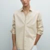 Massimo Dutti STRETCH COMFORT LONG SLEEVE - Shirt - BEIGE 1 Massimo Dutti STRETCH COMFORT LONG SLEEVE - Shirt - BEIGE -Massimo Dutti Shop f1fccb98742b4d33a579a6799bd3f398