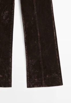 Massimo Dutti MID-RISE WITH DARTS - Wide Leg - Mottled Dark Brown -Massimo Dutti Shop f20bf7b4cf9f4b0dbbfda2db5f56101e