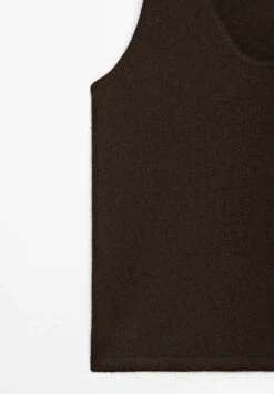 Massimo Dutti CREW NECK - Top - Mottled Dark Brown -Massimo Dutti Shop f213ef046c9443a392364f621b16df11