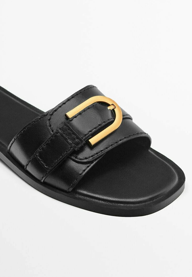 Massimo Dutti Flat - Mules - Black 7 Massimo Dutti Flat - Mules - Black - Image 5