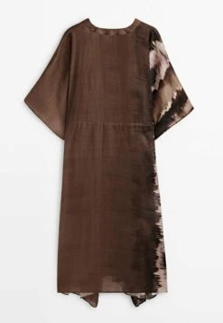 Massimo Dutti Ramie With Tie-Dye Detail - Day Dress -Massimo Dutti Shop f22635bc8c8a4292b3a682c515e2398a