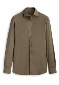 Massimo Dutti Slim Fit - Shirt - Mottled Brown