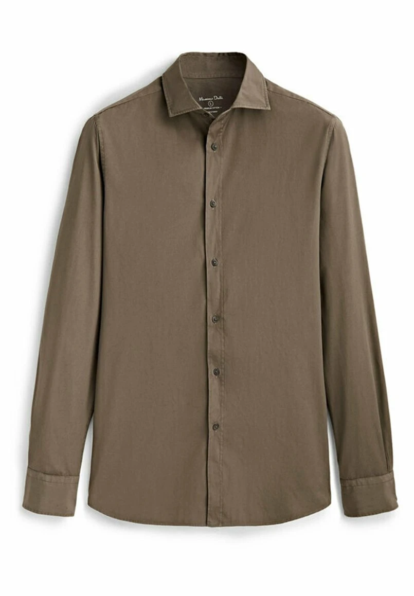 Massimo Dutti Slim Fit - Shirt - Mottled Brown 3 Massimo Dutti Slim Fit - Shirt - Mottled Brown