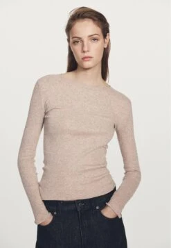 Massimo Dutti Long Sleeved Top - Beige -Massimo Dutti Shop f24ccb6032ca42358a0d68ca5143b937