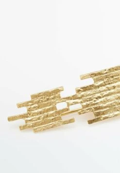 Massimo Dutti Rough-Textured - Hair Styling Accessory - Gold Coloured -Massimo Dutti Shop f2818167810144a4bc7ae7fbf4bdb5a5