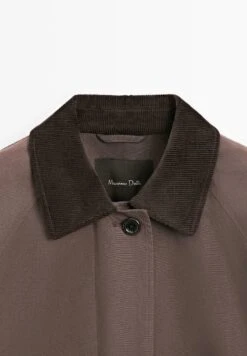 Massimo Dutti LONG WAXED CORDUROY - Classic Coat - Dark Brown -Massimo Dutti Shop f284676d52c24c1093541dd8c7b17abb