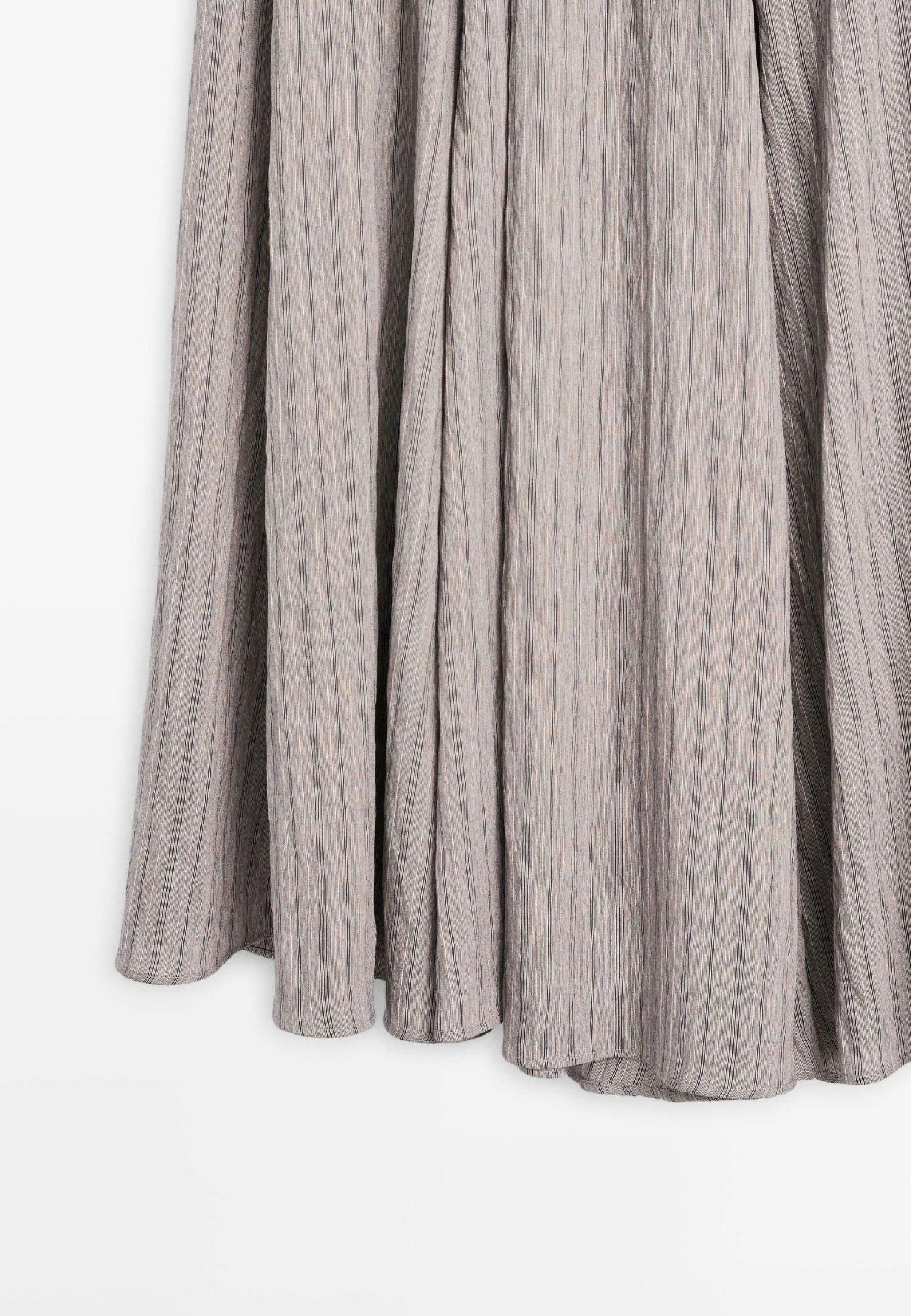 Massimo Dutti STRIPED FLARED MIDI - A-line Skirt - Grey 11 Massimo Dutti STRIPED FLARED MIDI - A-line Skirt - Grey - Image 9