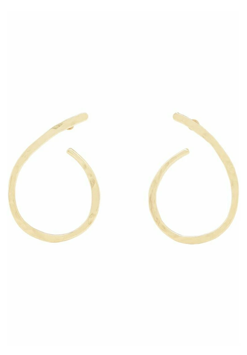 Massimo Dutti Plated Textured Oval - Earrings - Gold Coloured 3 Massimo Dutti Plated Textured Oval - Earrings - Gold Coloured