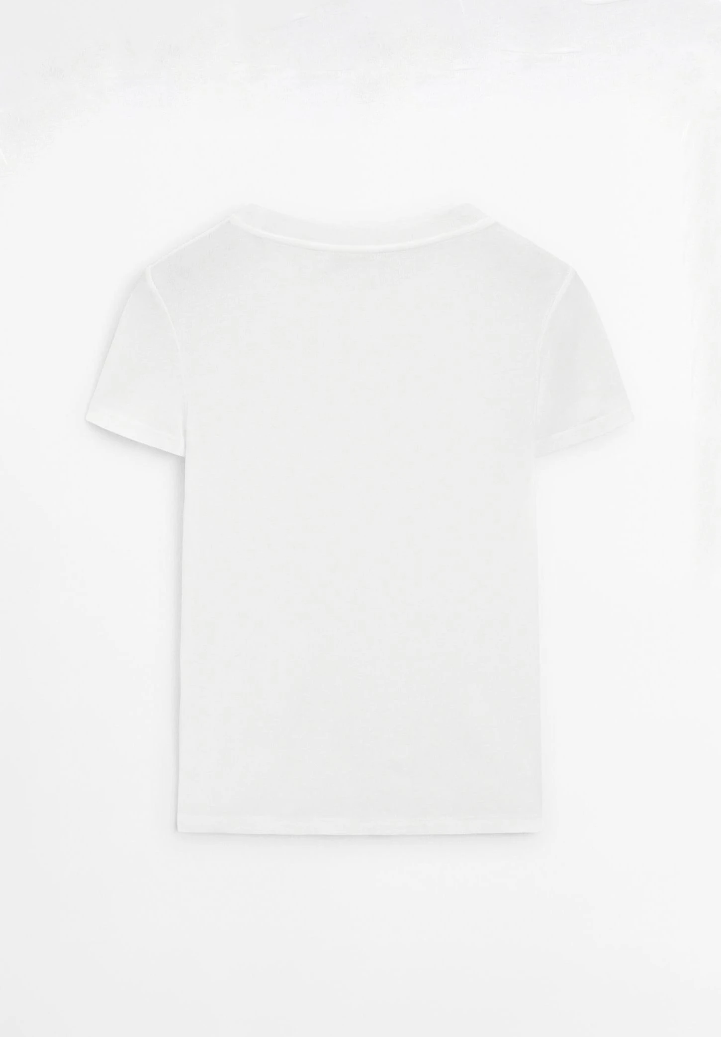 Massimo Dutti TEXTURED CREPE-EFFECT WITH CREW NECK - Basic T-shirt - White 7 Massimo Dutti TEXTURED CREPE-EFFECT WITH CREW NECK - Basic T-shirt - White - Image 5