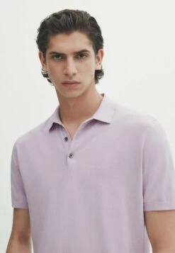 Massimo Dutti Short Sleeve - Polo Shirt - Mauve -Massimo Dutti Shop f33920f9a2274d4e872a39572e3a8fa8