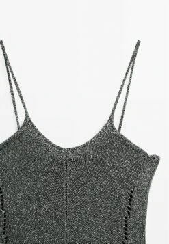 Massimo Dutti STRAPPY ROUND NECK - Top - Grey -Massimo Dutti Shop f34c982c393744cd882362537e31b591