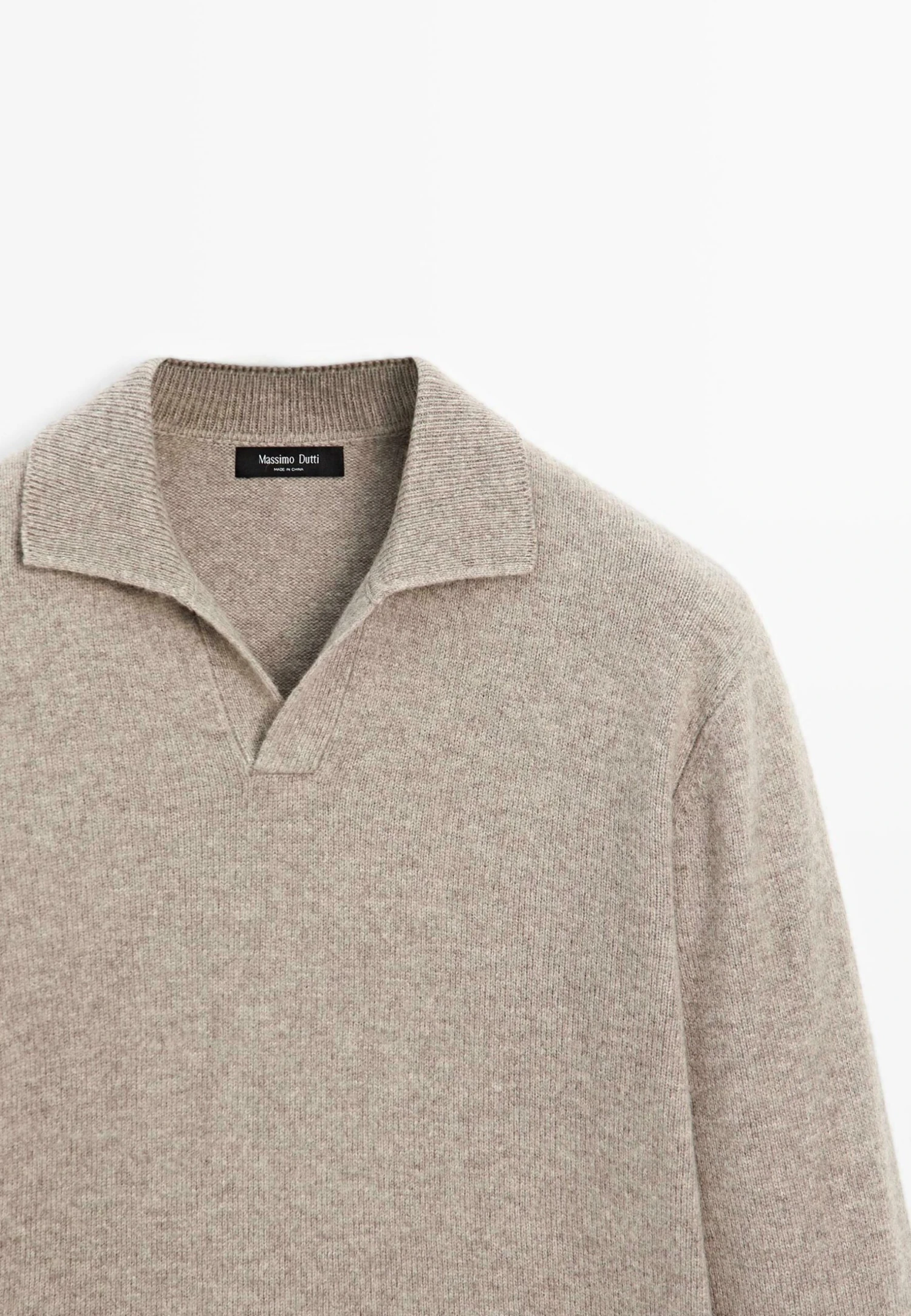 Massimo Dutti V-NECK - Long Sleeved Top - Beige 9 Massimo Dutti V-NECK - Long Sleeved Top - Beige - Image 7