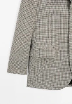 Massimo Dutti HOUNDSTOOTH WITH FLAP POCKETS - Blazer - Beige -Massimo Dutti Shop f36861f5b5754537ac92ece367901b8c