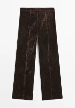 Massimo Dutti MID-RISE WITH DARTS - Wide Leg - Mottled Dark Brown -Massimo Dutti Shop f378945b23db4fd9bbe2633b0dee1731