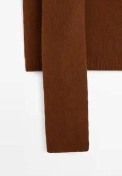 Massimo Dutti SLEEVELESS V-NECK WITH SCARF - Jumper - Brown -Massimo Dutti Shop f38d67d2ee974e078eeefcdebf894663