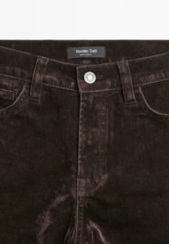 Massimo Dutti Straight Leg Jeans - Mottled Dark Brown -Massimo Dutti Shop f3992c14120d4dd8b3385eae6bf52e76