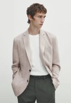 Massimo Dutti Blazer Jacket - Beige