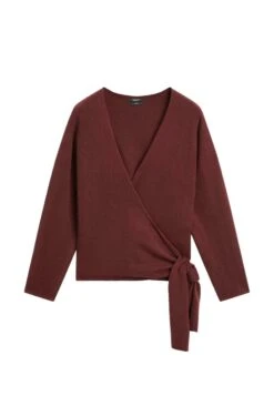 Massimo Dutti DOUBLE-BREASTED V-NECK - Cardigan - Bordeaux -Massimo Dutti Shop f481dac2f68b4f0fb90989e36c120f03