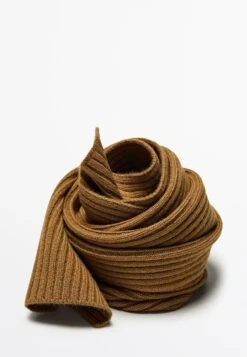Massimo Dutti FINE - Scarf - Mustard Yellow -Massimo Dutti Shop f4b53958f90946b0a32ebfc98087dcb2
