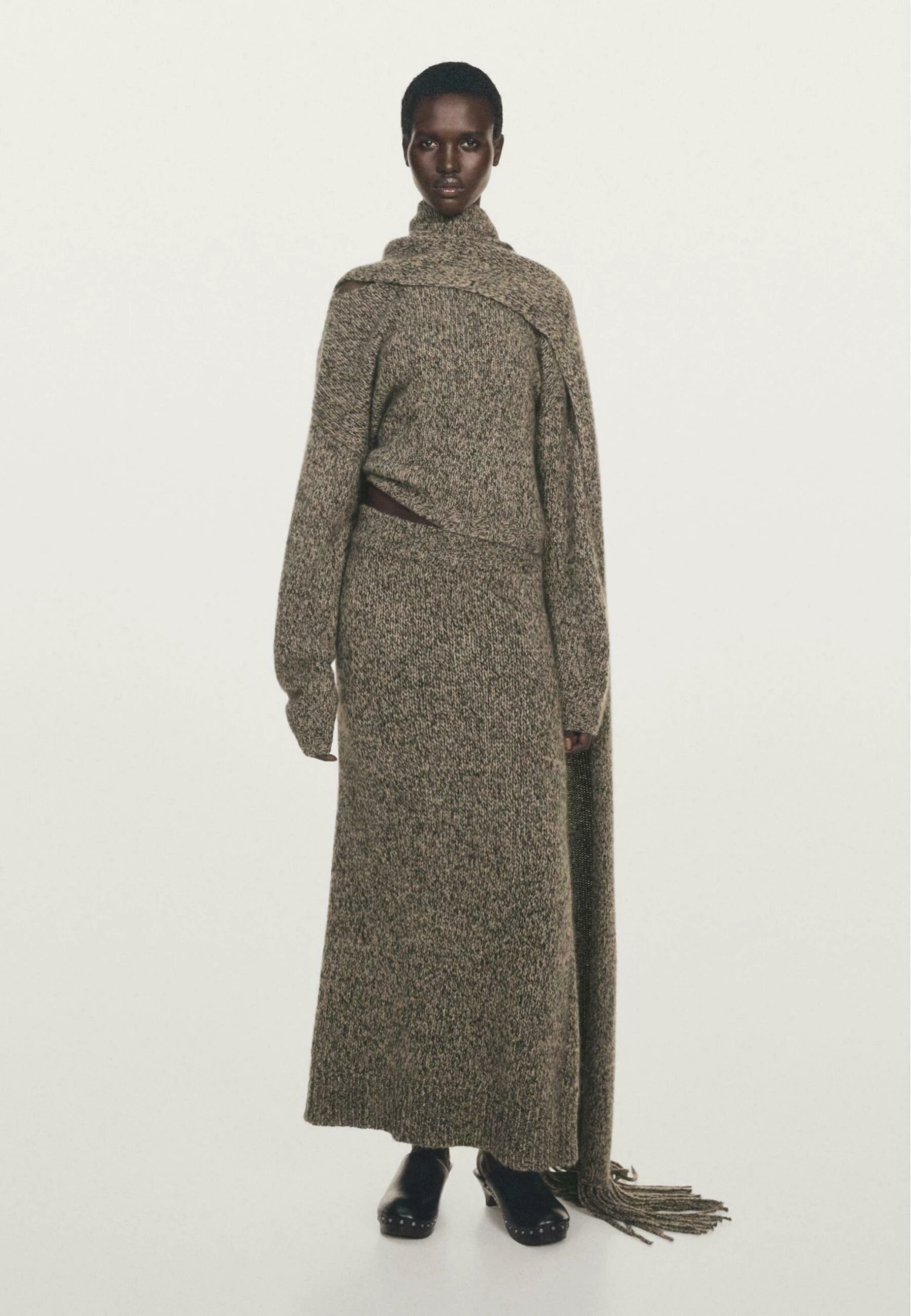 Massimo Dutti BOAT NECK LONG SLEEVE - Jumper - Light Brown 6 Massimo Dutti BOAT NECK LONG SLEEVE - Jumper - Light Brown - Image 4