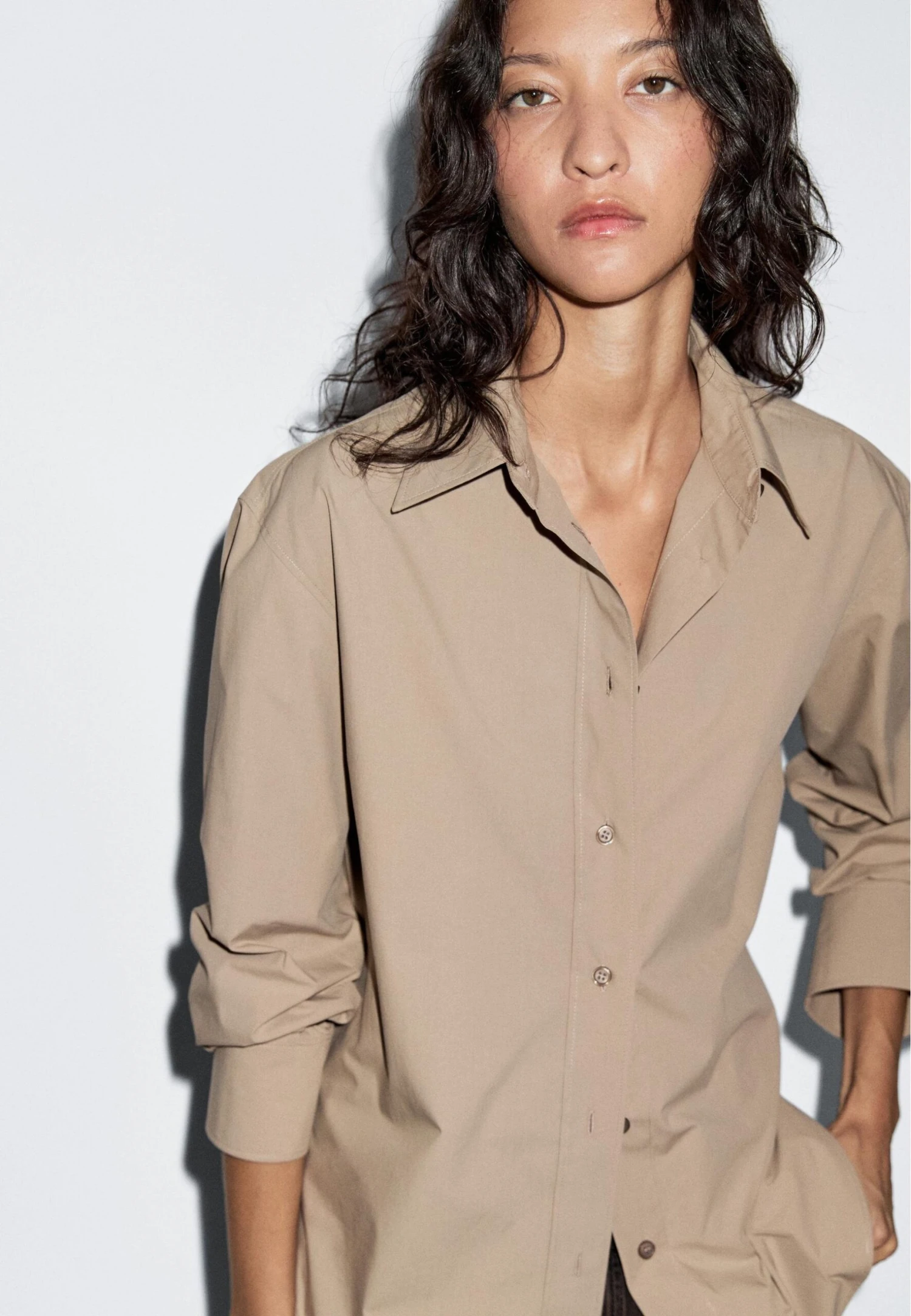 Massimo Dutti LONG BUTTONED - Button-down Blouse - Light Green 5 Massimo Dutti LONG BUTTONED - Button-down Blouse - Light Green - Image 3