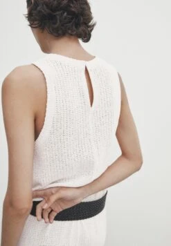Massimo Dutti Sleeveless Textured Midi - Jumper Dress -Massimo Dutti Shop f4e609f62fd841519679e3ed8cbc8035