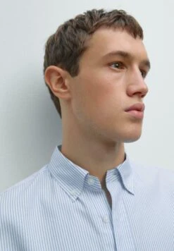 Massimo Dutti OXFORD GARMENT - Shirt - Blue -Massimo Dutti Shop f56d4bbf17464fb2be230f8554212a1f