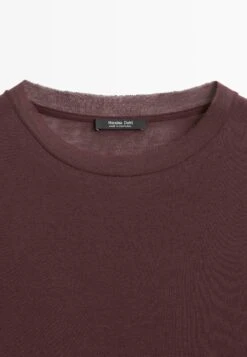 Massimo Dutti WITH NECKLINE - Long Sleeved Top - Bordeaux -Massimo Dutti Shop f5db69de421942ad9b22cabb178ce15b