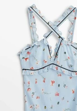 Massimo Dutti Studio - Long Strappy Floral Print - Maxi Dress - Light Blue 20 Massimo Dutti Studio - Long Strappy Floral Print - Maxi Dress - Light Blue -Massimo Dutti Shop f602c07c0e64405da8ec78c1e84f8bca