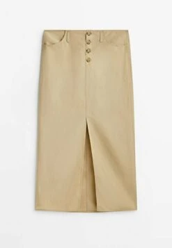 Massimo Dutti Buttoned Midi With Slit - A-Line Skirt -Massimo Dutti Shop f630019c77ff4e6d942ed09aa4a2de22