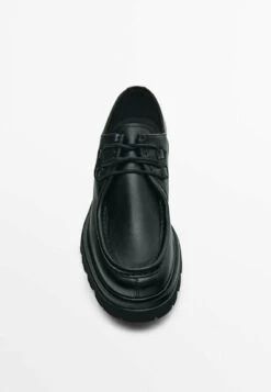 Massimo Dutti Moc Toe - Lace-Ups - Black -Massimo Dutti Shop f63faf116ea445d1bbc91a8d1d24c788