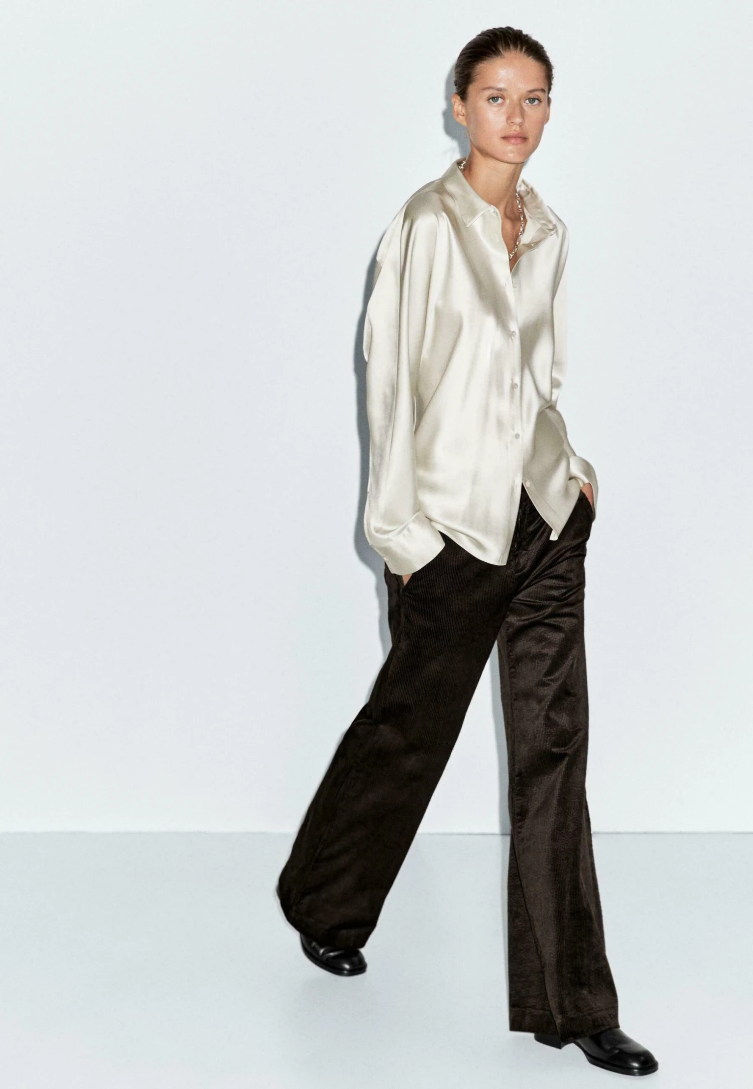 Massimo Dutti Trousers - Mottled Dark Brown 7 Massimo Dutti Trousers - Mottled Dark Brown - Image 5