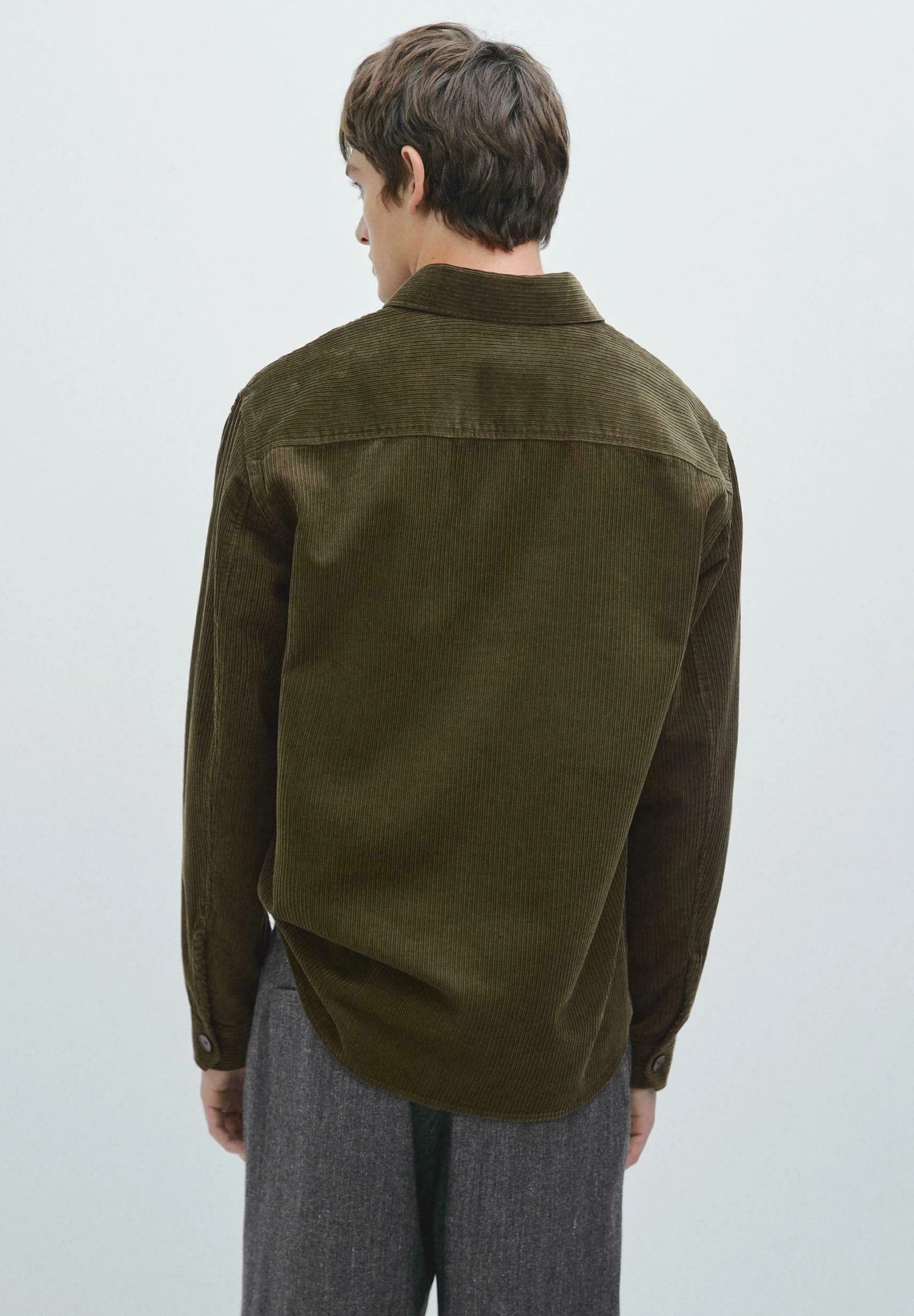 Massimo Dutti WITH POCKETS - Summer Jacket - Mottled Dark Green 5 Massimo Dutti WITH POCKETS - Summer Jacket - Mottled Dark Green - Image 3