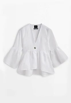 Massimo Dutti Studio-Peplum - Blouse -Massimo Dutti Shop f68b90691da54c87bcab579390661627