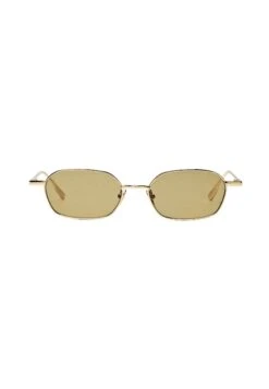 Massimo Dutti RECTANGULAR - Sunglasses - Gold-coloured
