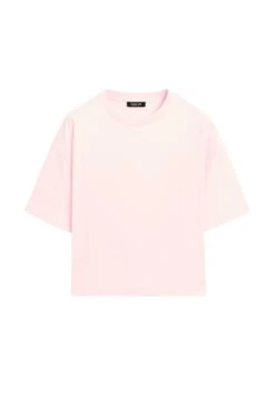 Massimo Dutti SHORT SLEEVE WITH CREW NECK - Basic T-shirt - Pink -Massimo Dutti Shop f6cf2c6699a041fabcdfe63e4931d99b