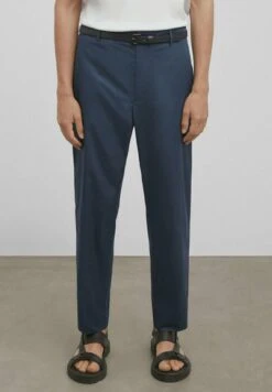 Massimo Dutti Studio - Wide Fit Poplin - Chinos - Metallic Blue