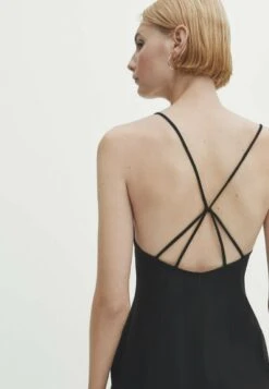 Massimo Dutti Blend Midi With Straps At The Back - Day Dress - Black 17 Massimo Dutti Blend Midi With Straps At The Back - Day Dress - Black -Massimo Dutti Shop f6f6d248fe004b3484c4cc3d7ff5e0c1