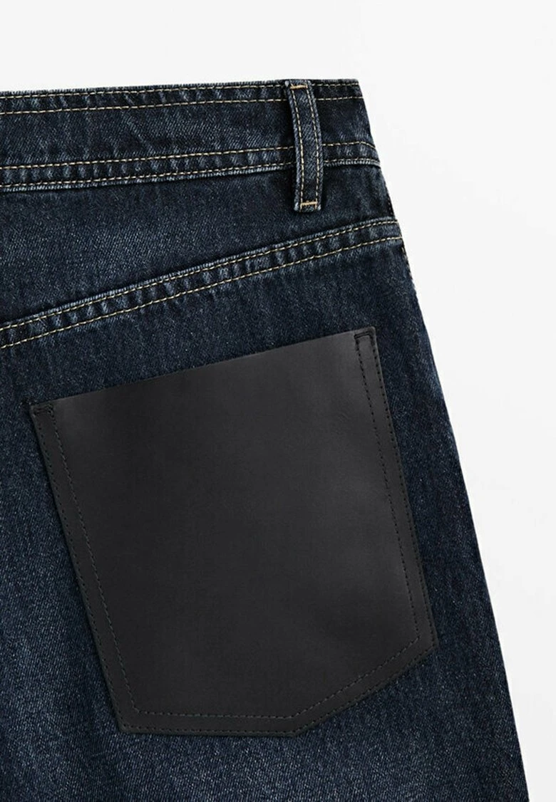 Massimo Dutti With Pocket - Denim Shorts - Dark Blue 10 Massimo Dutti With Pocket - Denim Shorts - Dark Blue - Image 8
