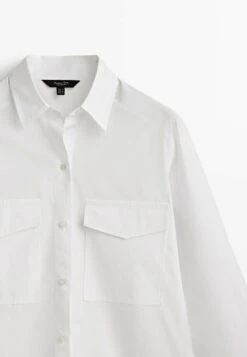 Massimo Dutti With Pockets - Button-Down Blouse - White 16 Massimo Dutti With Pockets - Button-Down Blouse - White -Massimo Dutti Shop f7543ac034a5464396132d5bb208e345